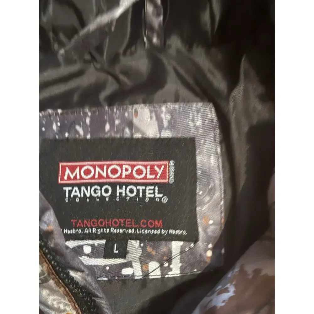 Tango Hotel Monopoly Hooded Puffer Jacket Men's L NWT Rare